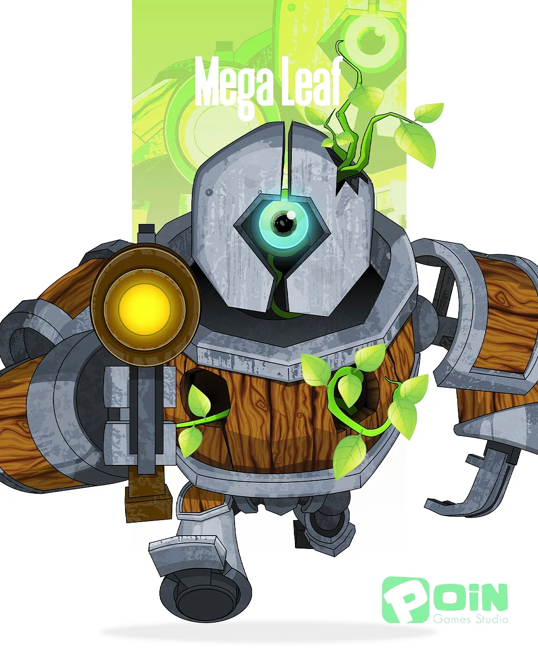 Passando pra deixar essa Ilustração do Mega Leaf. 🎨